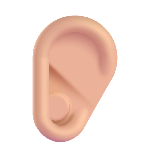 Oreille: Peau Moyennement Claire