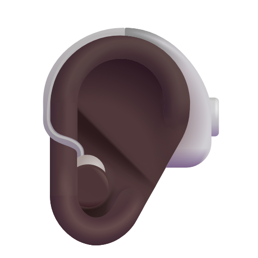 Oreille Appareillée: Peau Foncée