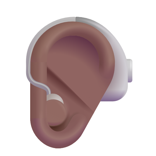 Oreille Appareillée: Peau Moyennement Foncée