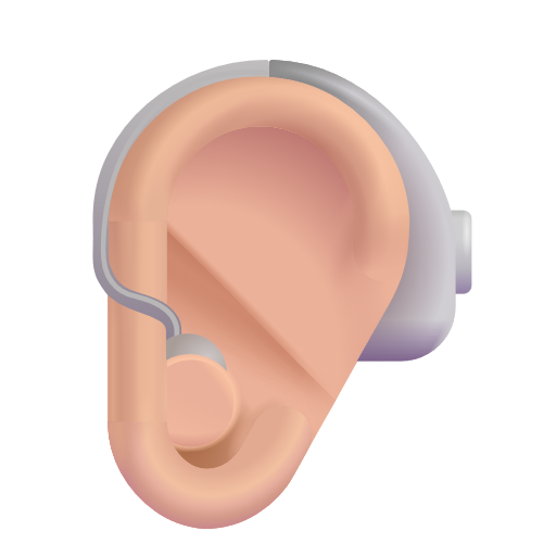 Oreille Appareillée: Peau Moyennement Claire