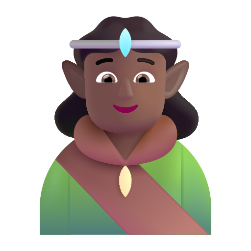 Elfe: Peau Moyennement Foncée