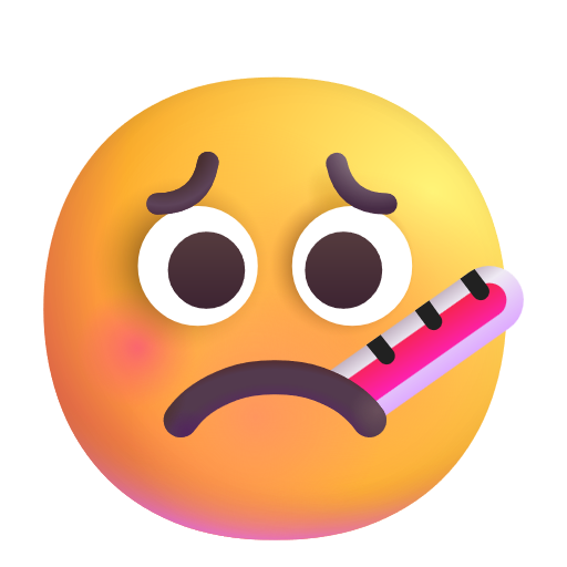 Visage Avec Thermomètre