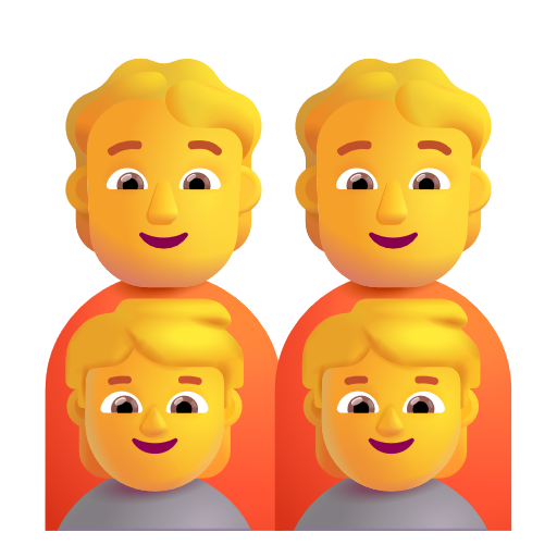 Famille: Adulte, Adulte, Enfant, Enfant