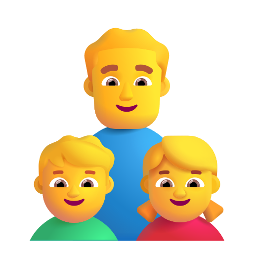 Famille: Homme, Garçon, Fille