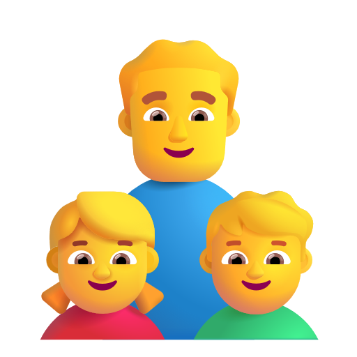 Famille: Homme, Fille, Garçon