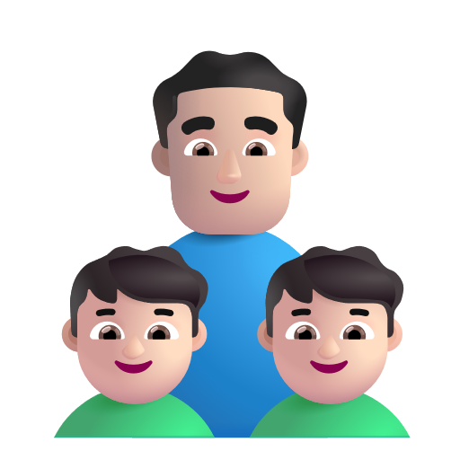 Famille - Homme: Peau Claire, Garçon: Peau Claire, Garçon: Peau Claire
