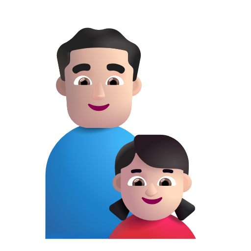 Famille - Homme: Peau Claire, Fille: Peau Claire