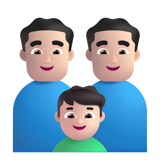 Famille - Homme: Peau Claire, Homme: Peau Claire, Garçon: Peau Claire