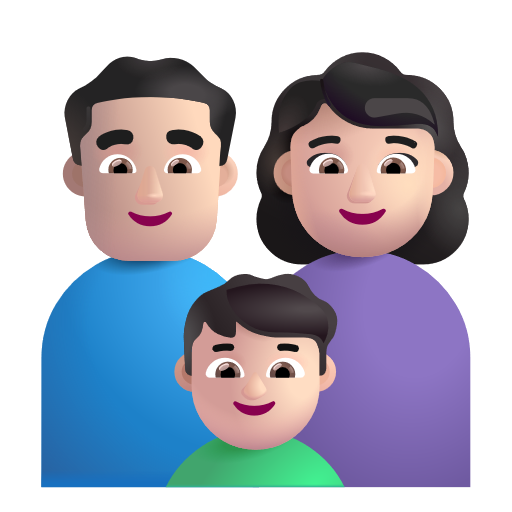 Famille - Homme: Peau Claire, Femme: Peau Claire, Garçon: Peau Claire
