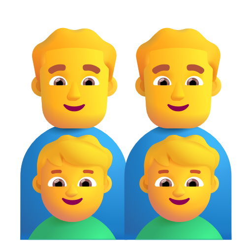 Famille: Homme, Homme, Garçon, Garçon