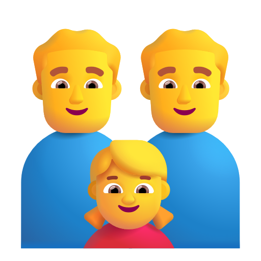 Famille: Homme, Homme, Fille