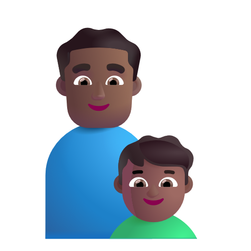 Famille - Homme: Peau Moyennement Foncée, Garçon: Peau Moyennement Foncée
