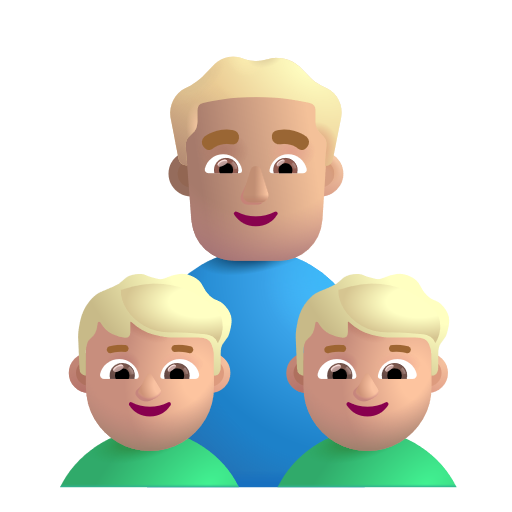 Famille - Homme: Peau Moyennement Claire, Garçon: Peau Moyennement Claire, Garçon: Peau Moyennement Claire
