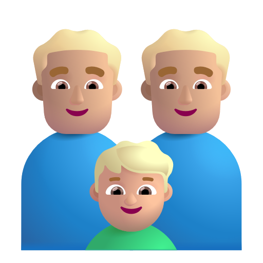 Famille - Homme: Peau Moyennement Claire, Homme: Peau Moyennement Claire, Garçon: Peau Moyennement Claire