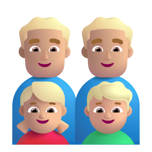 Famille - Homme: Peau Moyennement Claire, Homme: Peau Moyennement Claire, Fille: Peau Moyennement Claire, Garçon: Peau Moyennement Claire