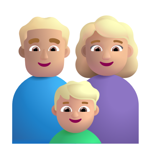 Famille - Homme: Peau Moyennement Claire, Femme: Peau Moyennement Claire, Garçon: Peau Moyennement Claire