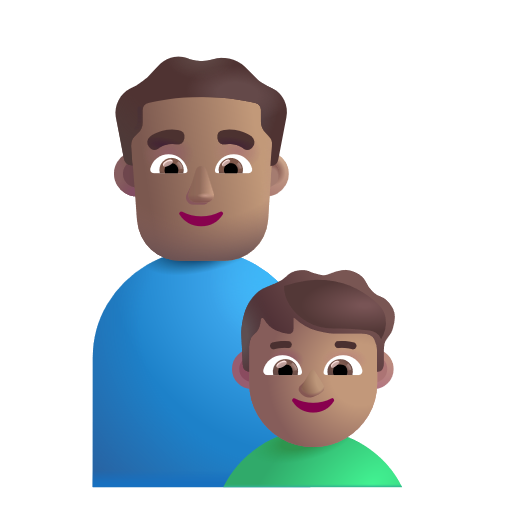 Famille - Homme: Peau Moyenne, Garçon: Peau Moyenne