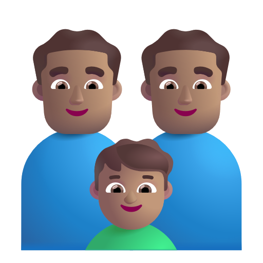 Famille - Homme: Peau Moyenne, Homme: Peau Moyenne, Garçon: Peau Moyenne