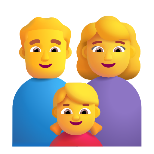 Famille: Homme, Femme, Fille