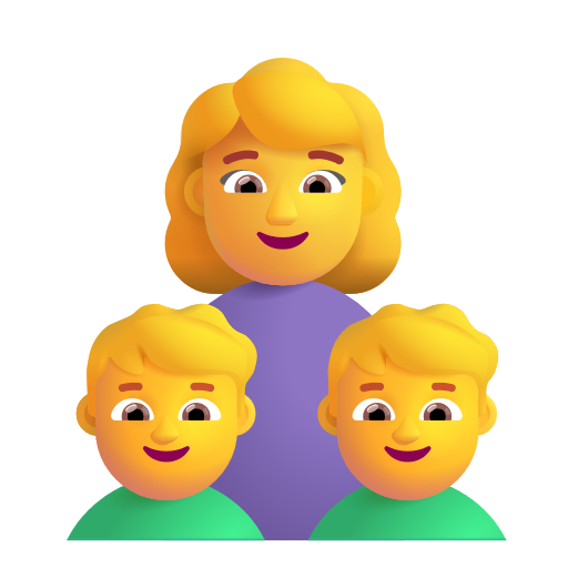 Famille: Femme, Garçon, Garçon