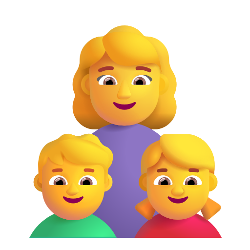 Famille: Femme, Garçon, Fille