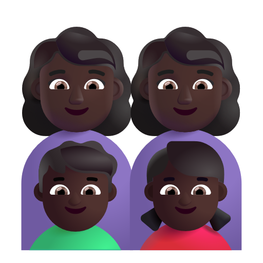 Famille - Femme: Peau Foncée, Femme: Peau Foncée, Garçon: Peau Foncée, Fille: Peau Foncée