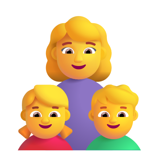 Famille: Femme, Fille, Garçon