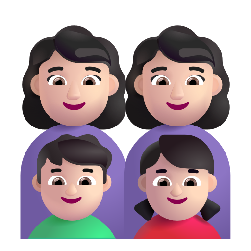 Famille - Femme: Peau Claire, Femme: Peau Claire, Garçon: Peau Claire, Fille: Peau Claire