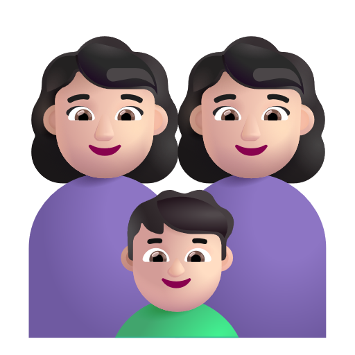 Famille - Femme: Peau Claire, Femme: Peau Claire, Garçon: Peau Claire