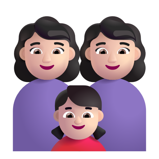 Famille - Femme: Peau Claire, Femme: Peau Claire, Fille: Peau Claire