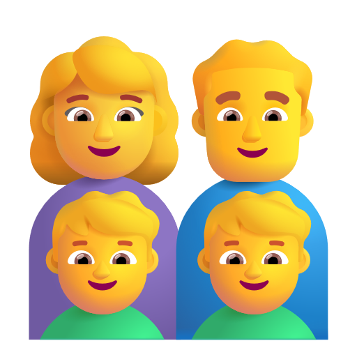 Famille: Femme, Homme, Garçon, Garçon