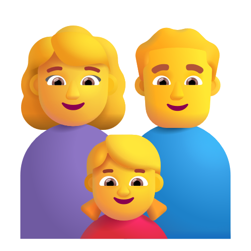 Famille: Femme, Homme, Fille