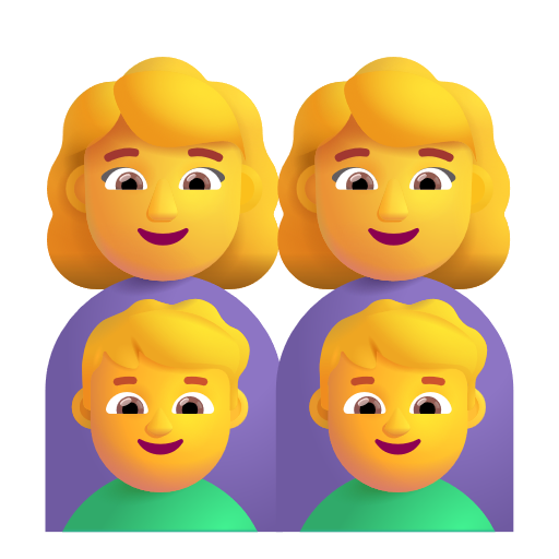 Famille: Femme, Femme, Garçon, Garçon