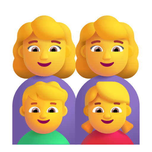 Famille: Femme, Femme, Garçon, Fille