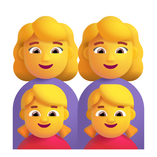 Famille: Femme, Femme, Fille, Fille