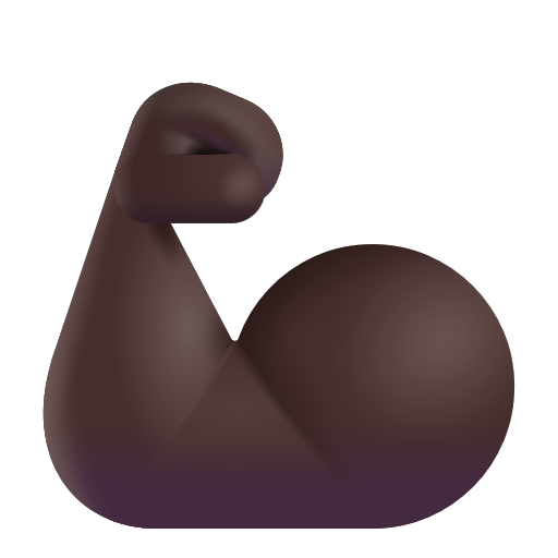 Biceps Contracté: Peau Foncée