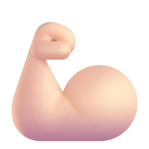 Biceps Contracté: Peau Claire