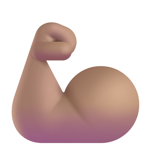 Biceps Contracté: Peau Moyenne