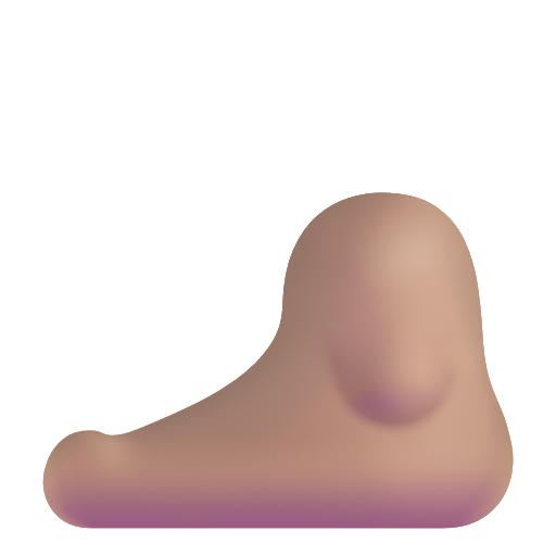 Pied: Peau Moyenne