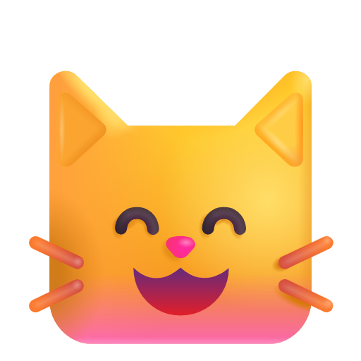 Chat Qui Sourit Avec Des Yeux Rieurs