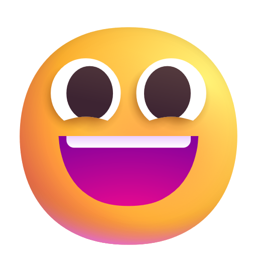Visage Souriant Avec De Grands Yeux