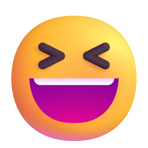 Visage Souriant Avec Yeux Plissés