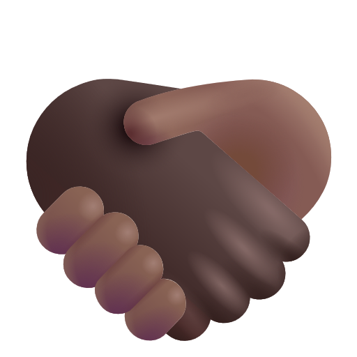 Poignée De Main: Peau Foncée, Peau Moyennement Foncée