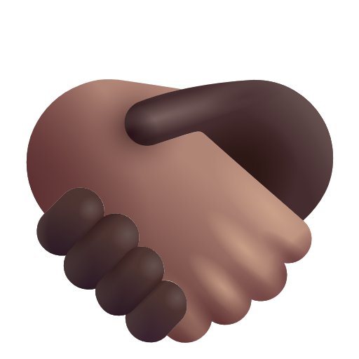 Poignée De Main: Peau Moyennement Foncée, Peau Foncée
