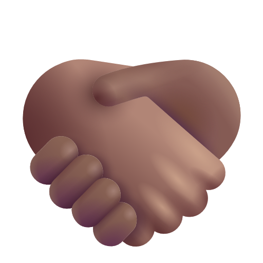 Poignée De Main: Peau Moyennement Foncée