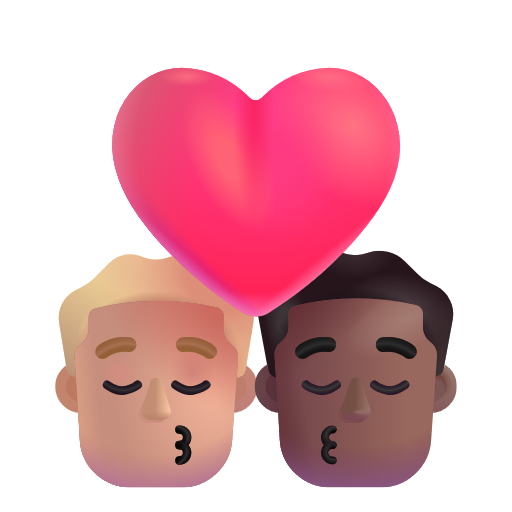 Baiser: Homme, Homme, Peau Moyennement Claire, Peau Moyennement Foncée