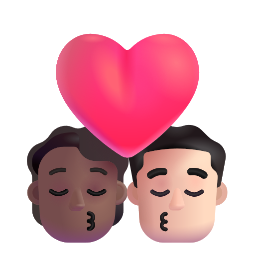 Baiser: Personne, Homme, Peau Moyennement Foncée, Peau Claire