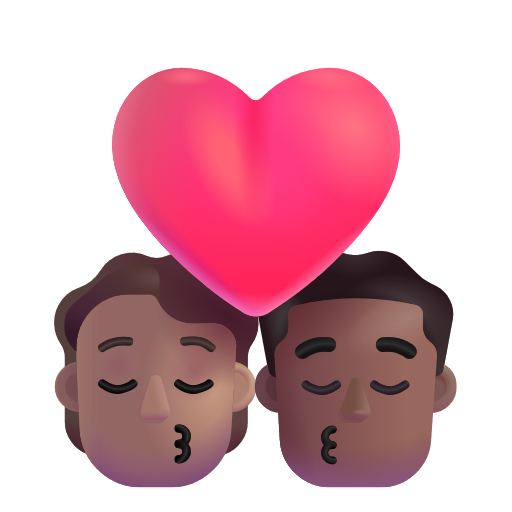 Baiser: Personne, Homme, Peau Moyenne, Peau Moyennement Foncée