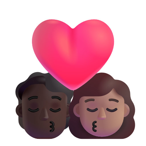 Baiser: Personne, Femme, Peau Foncée, Peau Moyenne