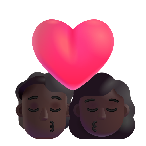 Baiser: Personne, Femme, Peau Foncée